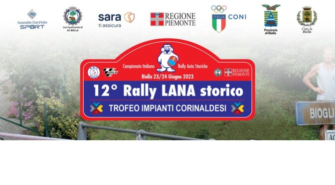 12° Rally della Lana Storico, 24 giugno 2023