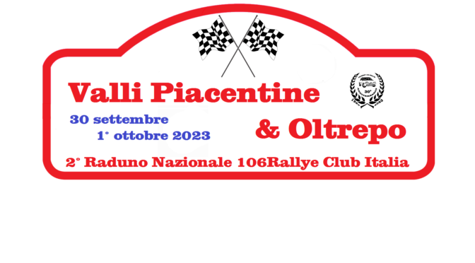 2° Raduno Nazionale 106Rallye Club Italia, 30 settembre-1° ottobre 2023